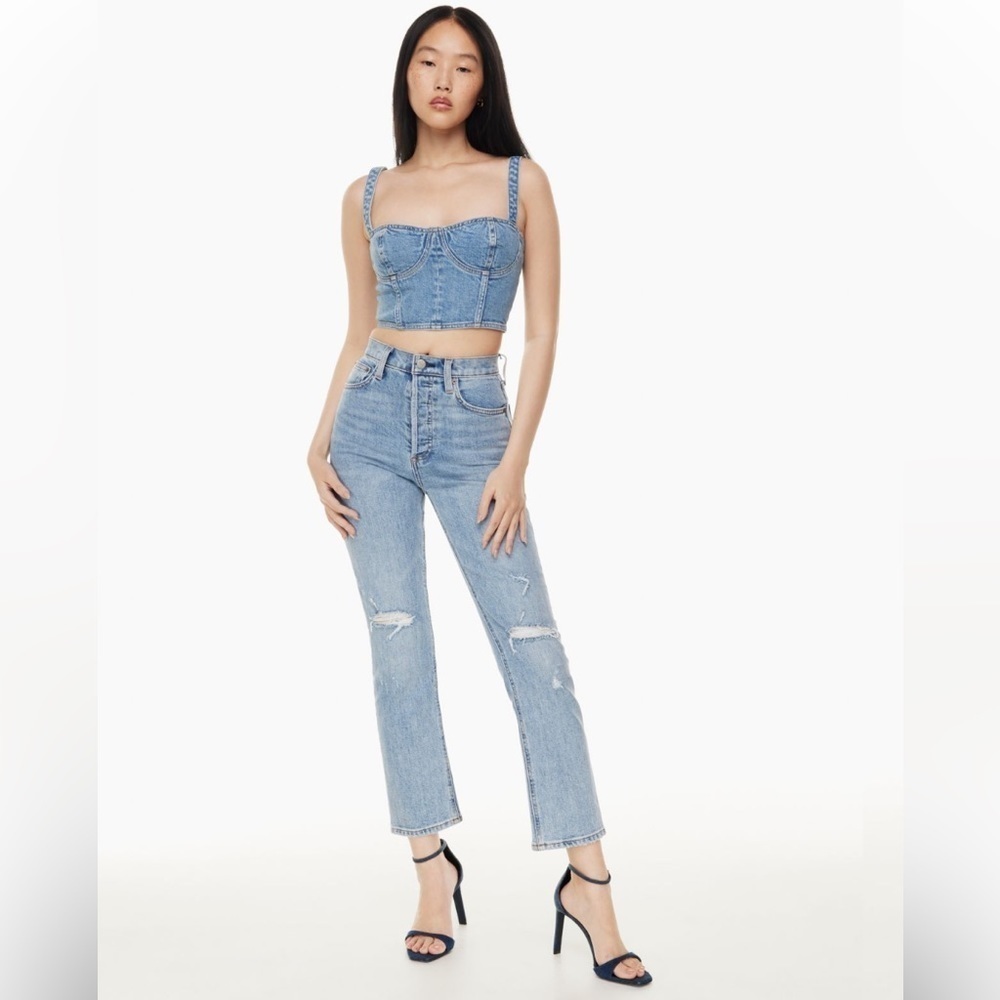 DENIM FORUM ARLO Distressed light wash. Size 27